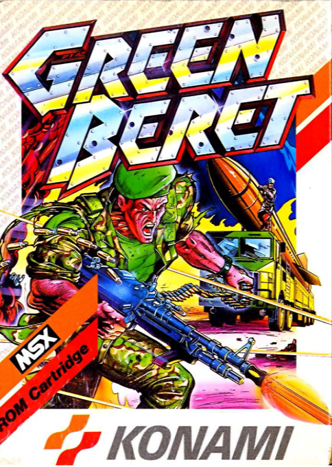 Green Beret box art for MSX